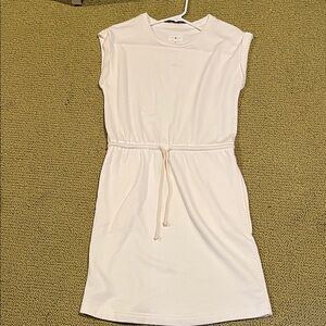 Loft Lou and Gray cap sleeve Dress Sz xs cream color. NWT